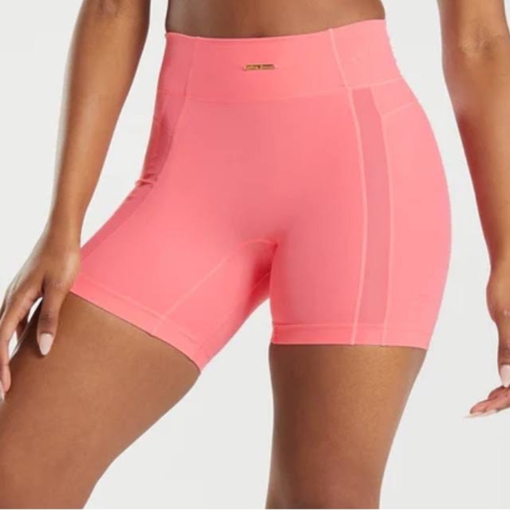 Pink Gymshark Biker Shorts
